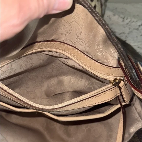 Michael Kors Brown Tote with Signature Monogram - Picture 7 of 15